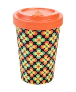 Retro fiori della tazza di bambù